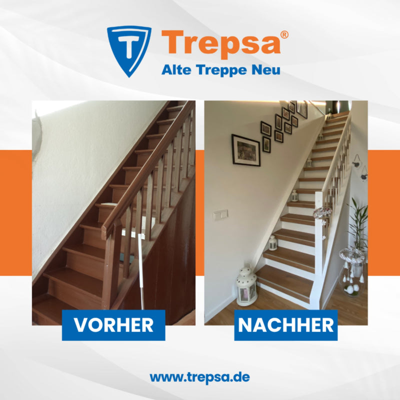 Treppe vorher und nachher – saniert von Trepsa