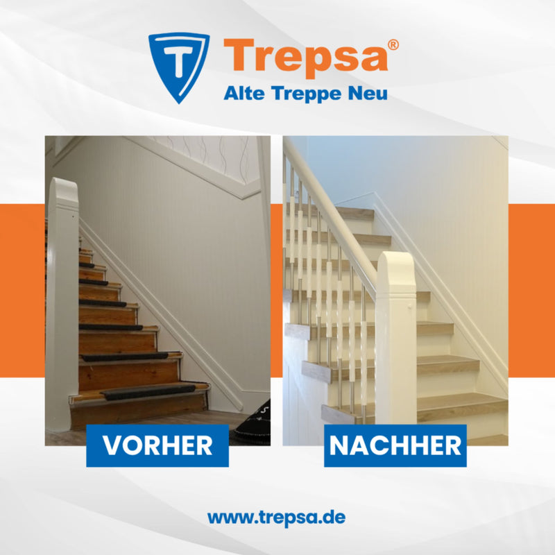 Treppe vorher und nachher – saniert von Trepsa