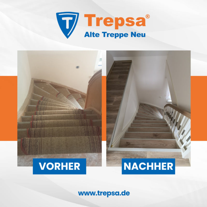 Treppe vorher und nachher – saniert von Trepsa