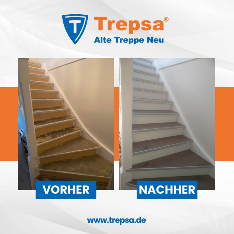 Treppe vorher und nachher – saniert von Trepsa